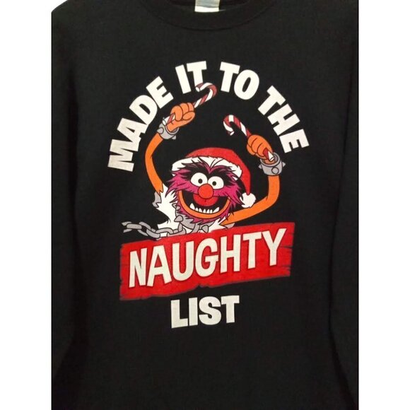 Disney Animal Made It To The Naughty List Sweatshirt Sz L - Picture 2 of 8